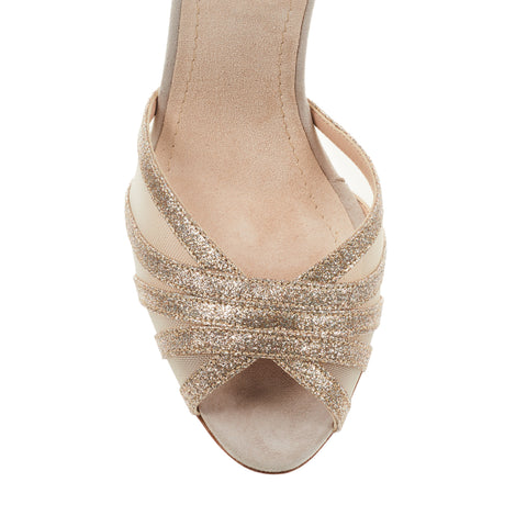 Spider Net - Nude Glitter