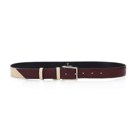  Signature Belt - Mulberry & Beige