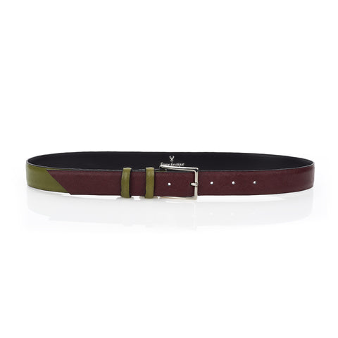 Signature Belt - Mulberry & Olive