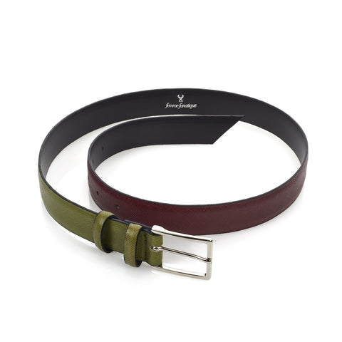 Signature Belt - Mulberry & Olive