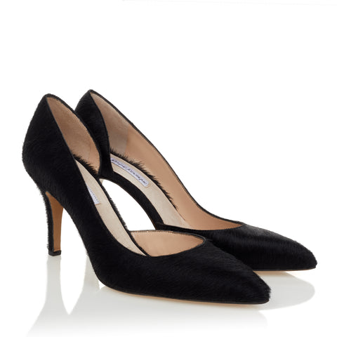 Half d'Orsay Pump - Black Pony