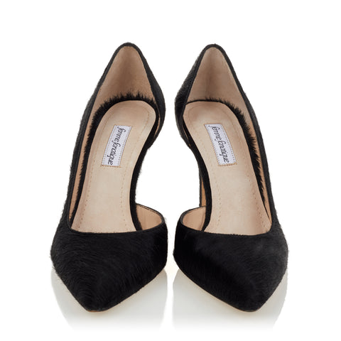 Half d'Orsay Pump - Black Pony