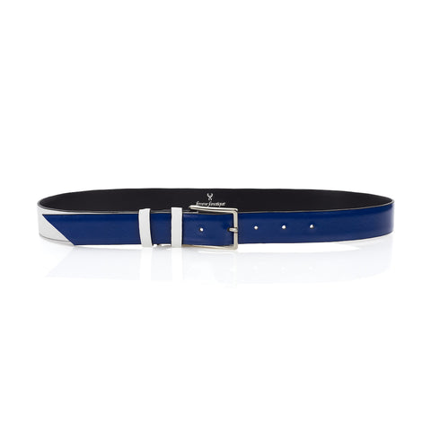 Signature Belt - Royal & White