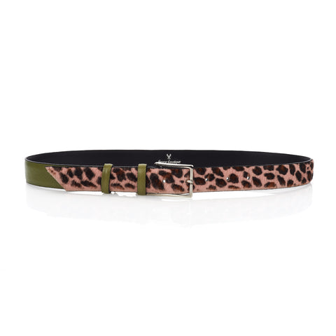 Signature Belt - Pink Leopard