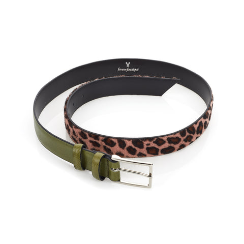 Signature Belt - Pink Leopard