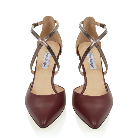 Classic Pump X - Beige & Bordeaux