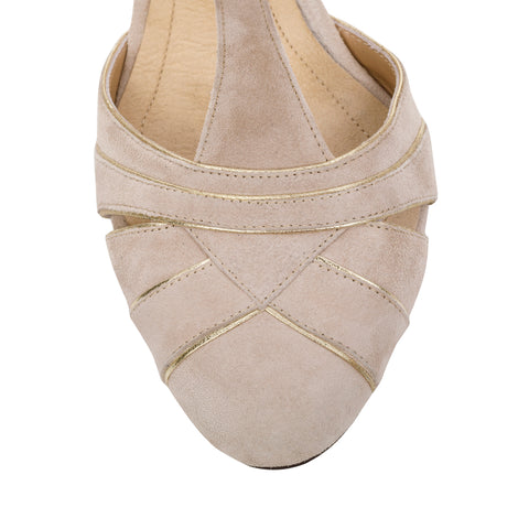 Cabaret Pump - Nude Suede