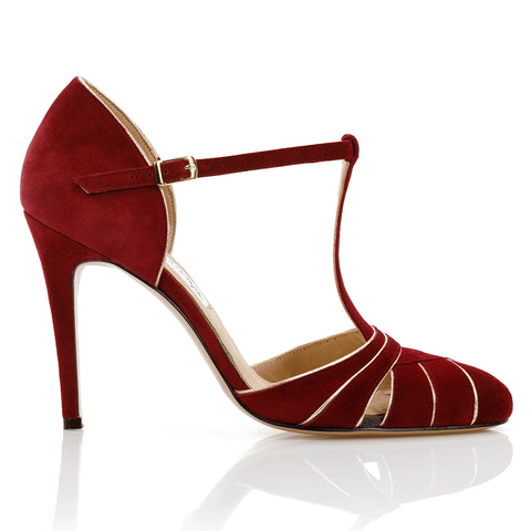Cabaret Pump - Burgundy Suede