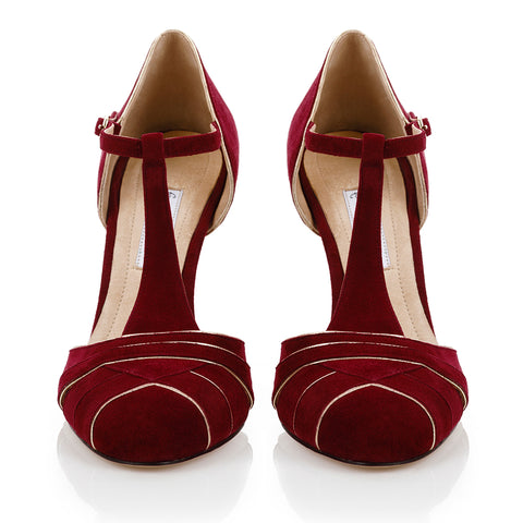 Cabaret Pump - Burgundy Suede